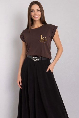 brązowa damska koszulka katolicka chrzescijanska JC Jesus Christ.png