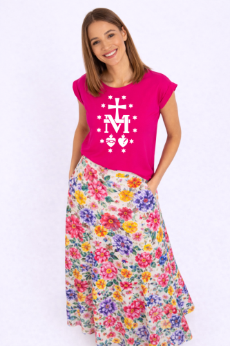 fuksjowa damska koszulka katolicka chrzescijanska cudowny Medalik.png