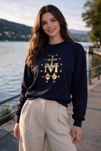chrześcijańska bluza damska, cudowny medalik.jpeg