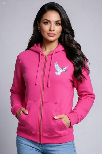 dreamina-2026-09-25-6661-Keep the bright hot pink zip-up hoodie w....jpeg