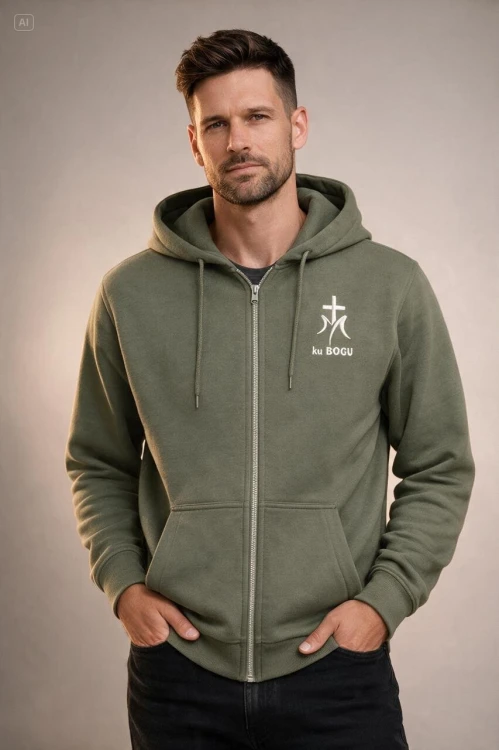 chrześcijańska katolicka religijna bluza męska rozpinana ku bogu.jpeg