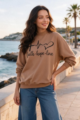 chrzescijanska bezowa bluza damska faith hope love.jpg