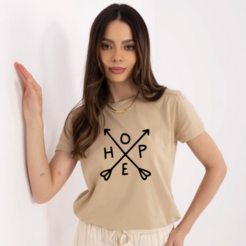 Beżowa koszulka damska Hope