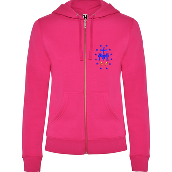 Elegancka Różowa Bluza Damska haft Cudowny Medalik