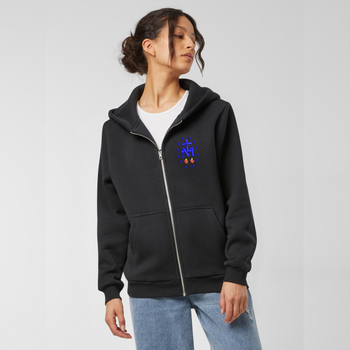 Czarna bluza damska rozpinana haft Cudowny Medalik