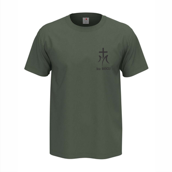 Zielona koszulka męska logo ku Bogu
