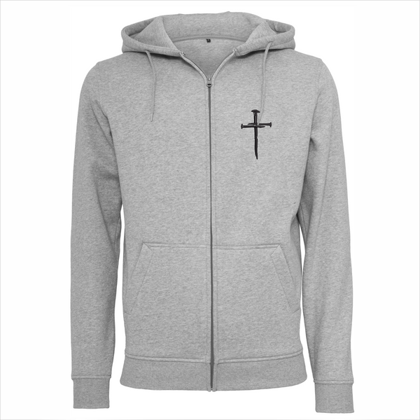 Bluza męska rozpinana z kapturem Krzyż Czarny