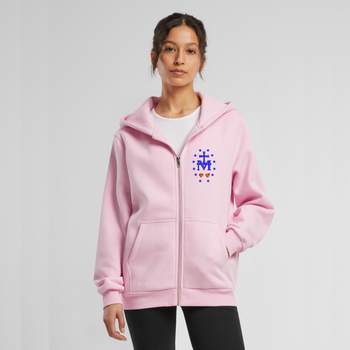 Różowa bluza damska rozpinana haft Cudowny Medalik