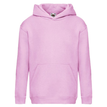 Różowa bluza z kapturem dla dzieci i młodzieży