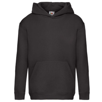 Czarna bluza z kapturem dla dzieci i młodzieży