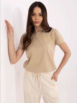 Beżowa koszulka damska 