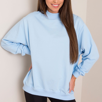 Błękitna bluza damska oversize