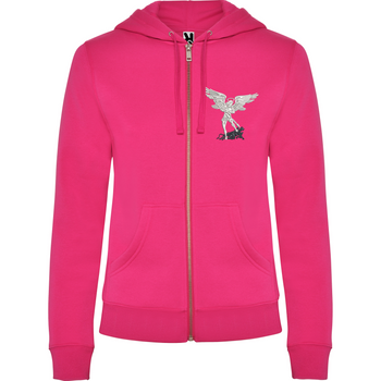 Elegancka Różowa Bluza Damska z Kapturem haft św. Michał Archanioł