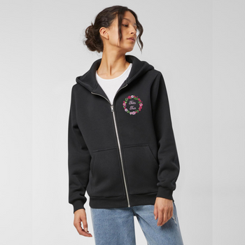 Czarna bluza damska rozpinana haft Wianek Tota Tua-cała Twoja 