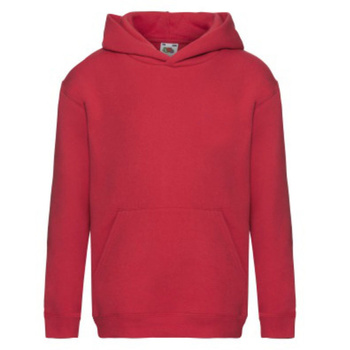 Czerwona bluza z kapturem dla dzieci i młodzieży