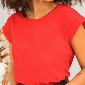 Czerwona koszulka damska