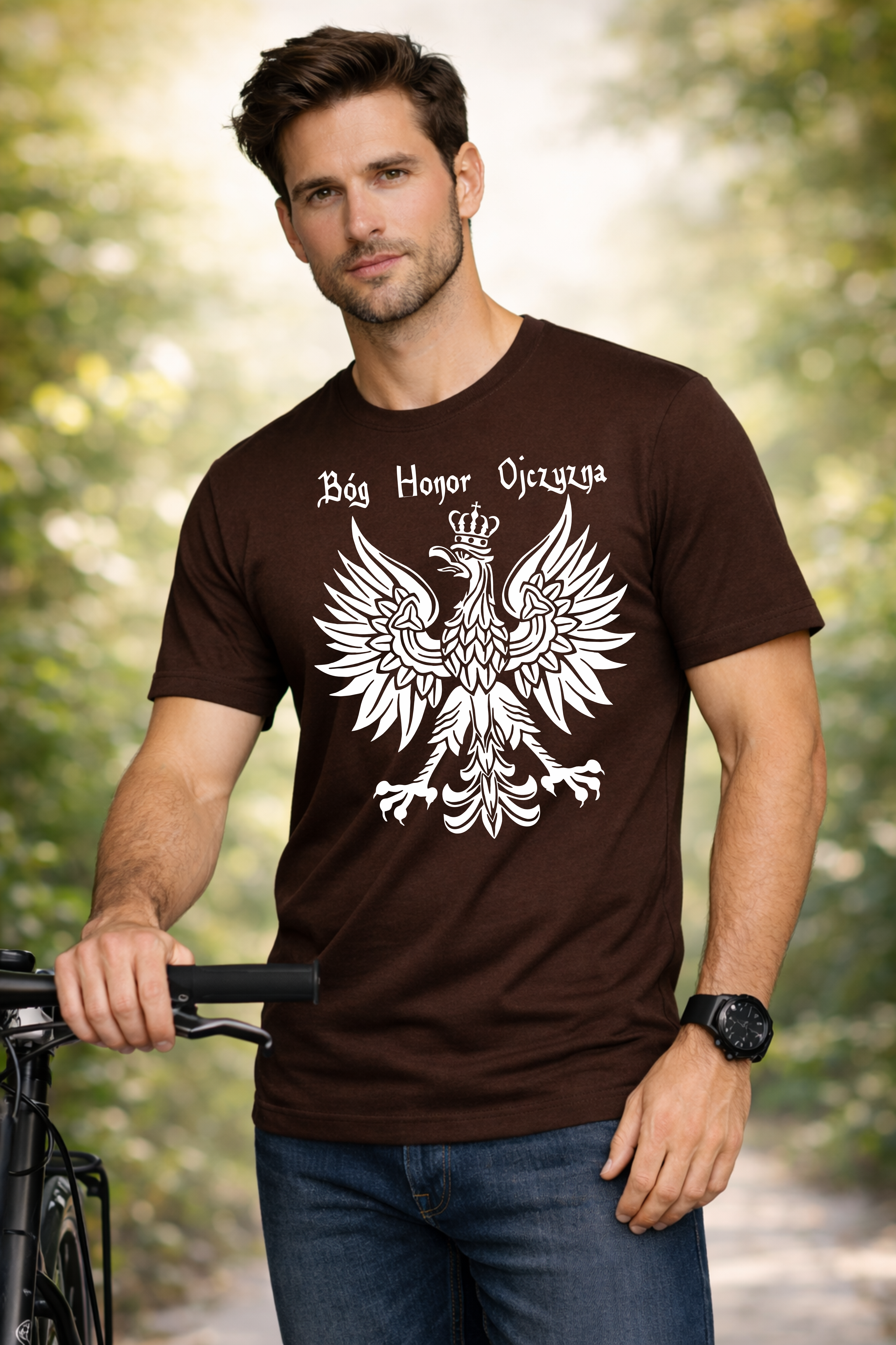 męska koszulka katolicka chrzescijanska godło polski bog honor ojczyzna.png