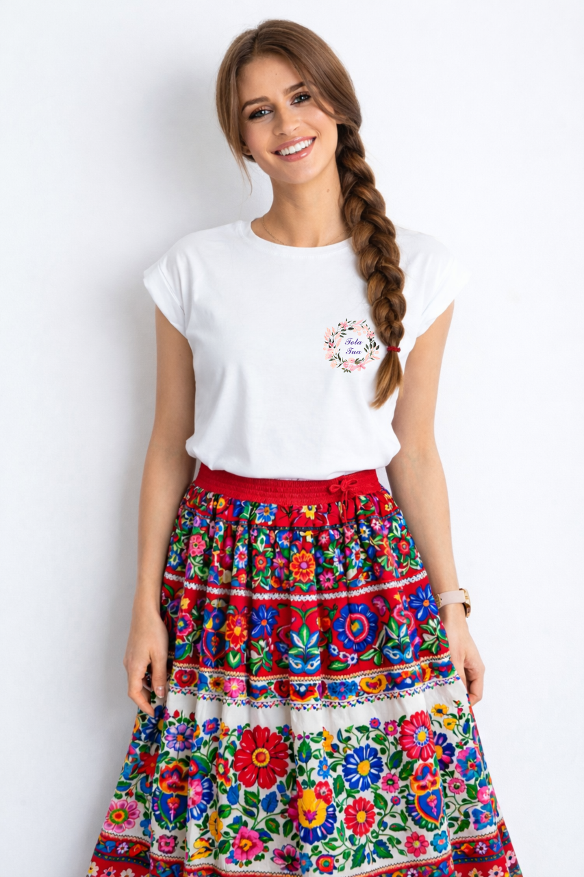 biała damska koszulka katolicka chrzescijanska 2wianek tota tua cała twoja.png