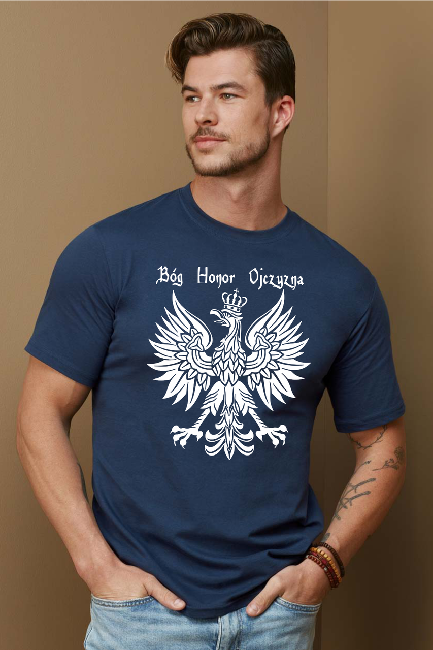 granatowa koszulka męski t-shirt  katolicka religijna z godłem polski bóg honor ojczyzna_853x1280.png