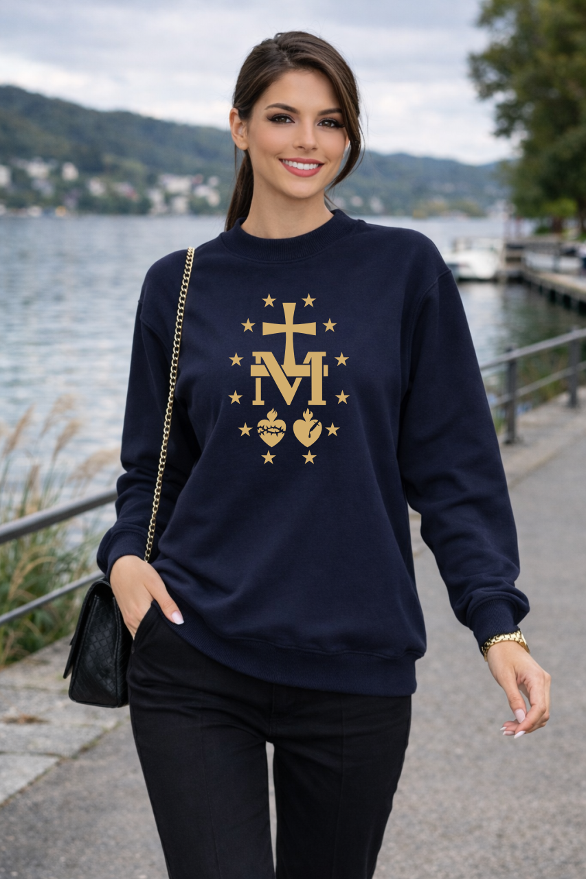 bluza damska granatowa Cudowny Medalik.png